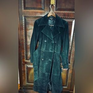 Vintage never used Astuces suede trench coat